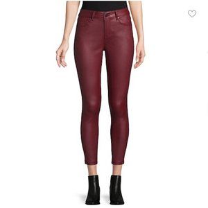 Design Lab coated high rise skinny jeans 28